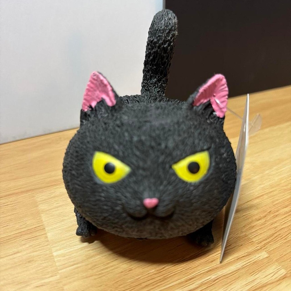 Jumbo Black Cat Halloween Puffer Squishy Fidget Toy NWT